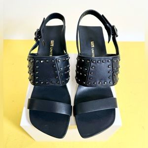 NIB United Nude Rivet Loop Hi, Black+Gun Metal